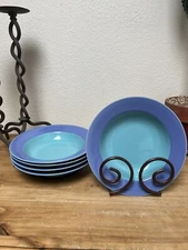 Lindt Stymeist COLORWAYS Japan 9” Soup Pasta Bowl Blue Turquoise