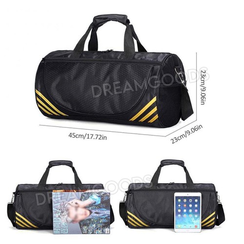 Gym Duffle Bag Waterproof Taekwondo Travel Duffel Bag Outdoor Large Size Black - Picture 7 of 12