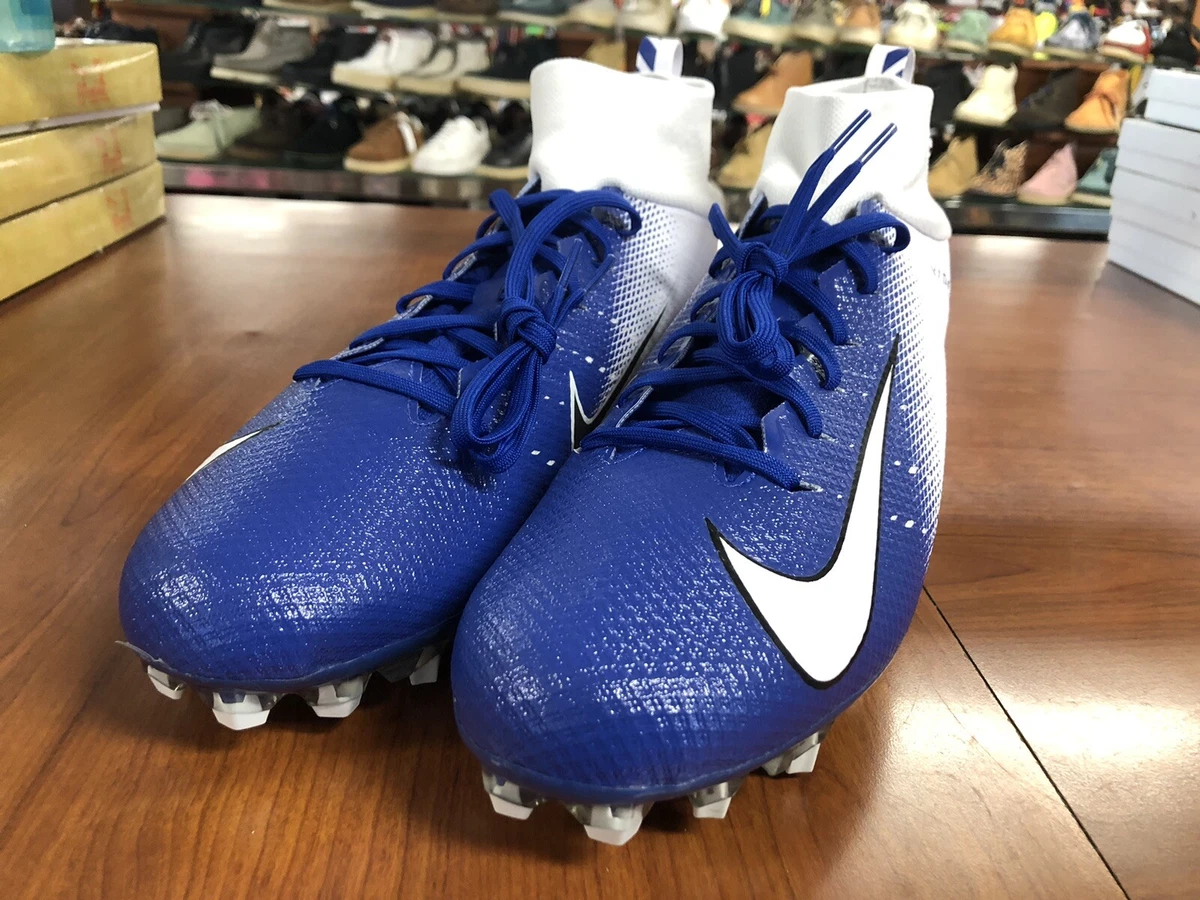 Nike Vapor Untouchable Pro 3 Blue White Football Cleats AO3021-145