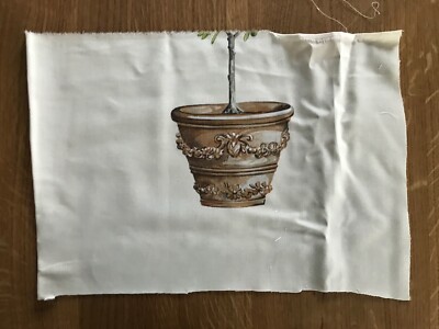Patchworkstoff Motiv Blumentopf Ton (2x verfügbar)