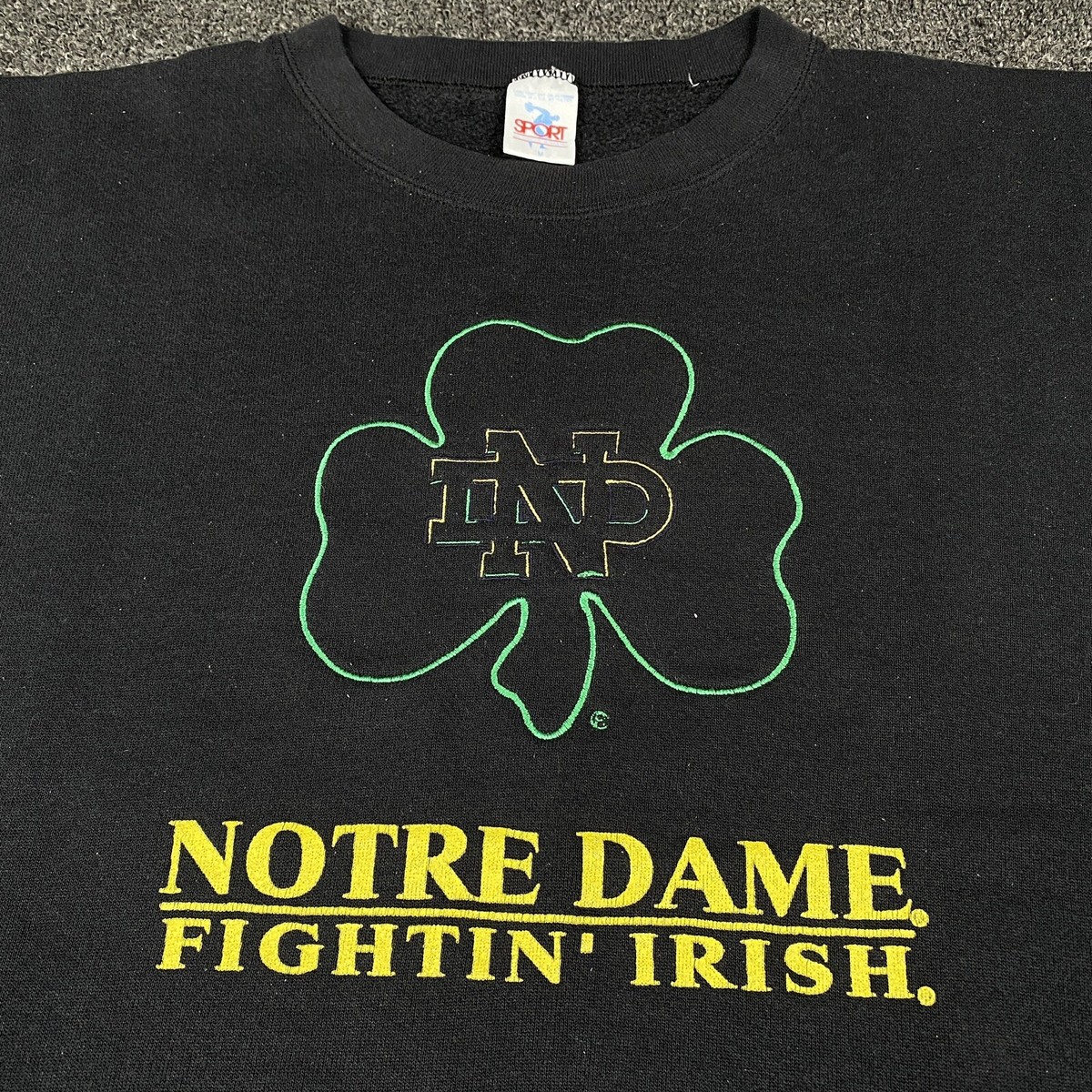 Vintage Notre Dame Discus Athletic Adult Sweatshirt Size Vintage Notre Dame Discus Athletic Adult Sweatshirt Size