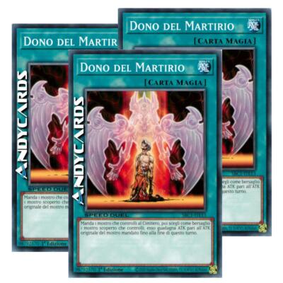 3x GIFT OF MARTYRDOM (SPEED DUEL) (Gift Of The Martyr) Common   SBC1 ITE13   1Ed