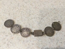 Seated Liberty Dimes - LOVE token Bracelet