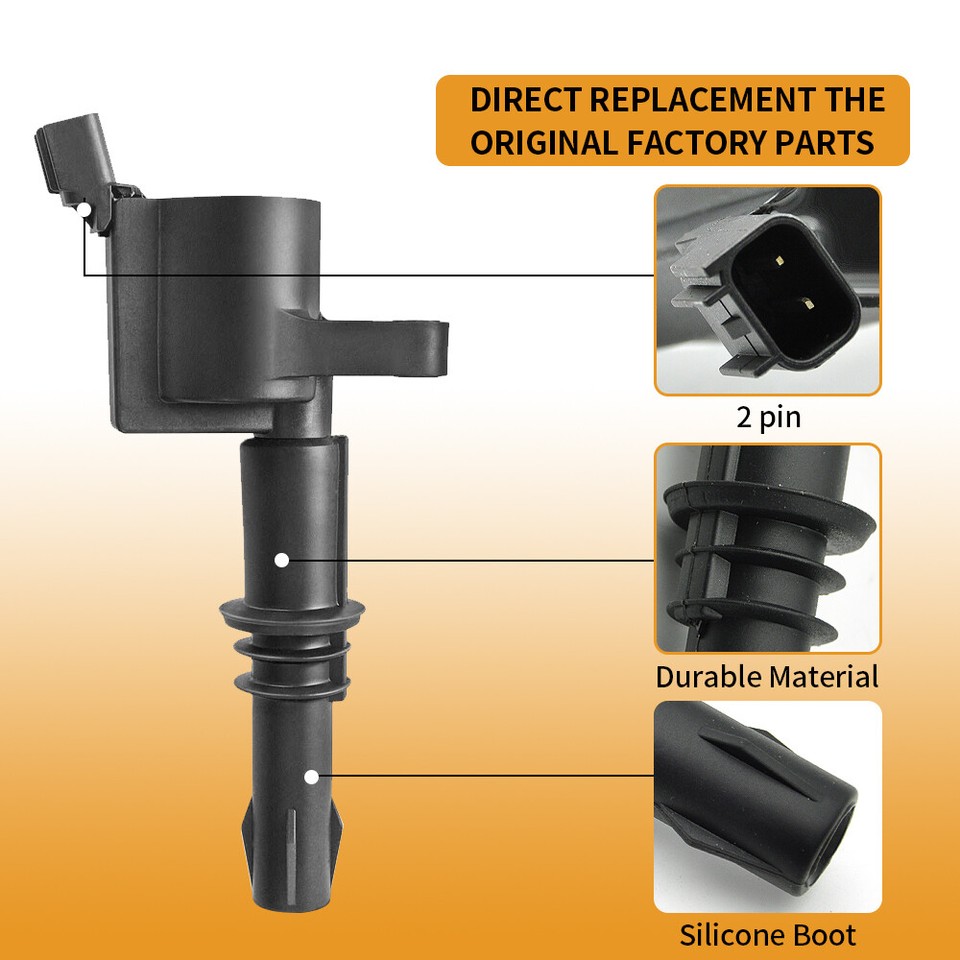 8X Ignition Coils + 8X Spark Plugs For 2004-2008 FORD F150 5.4L OEM ...