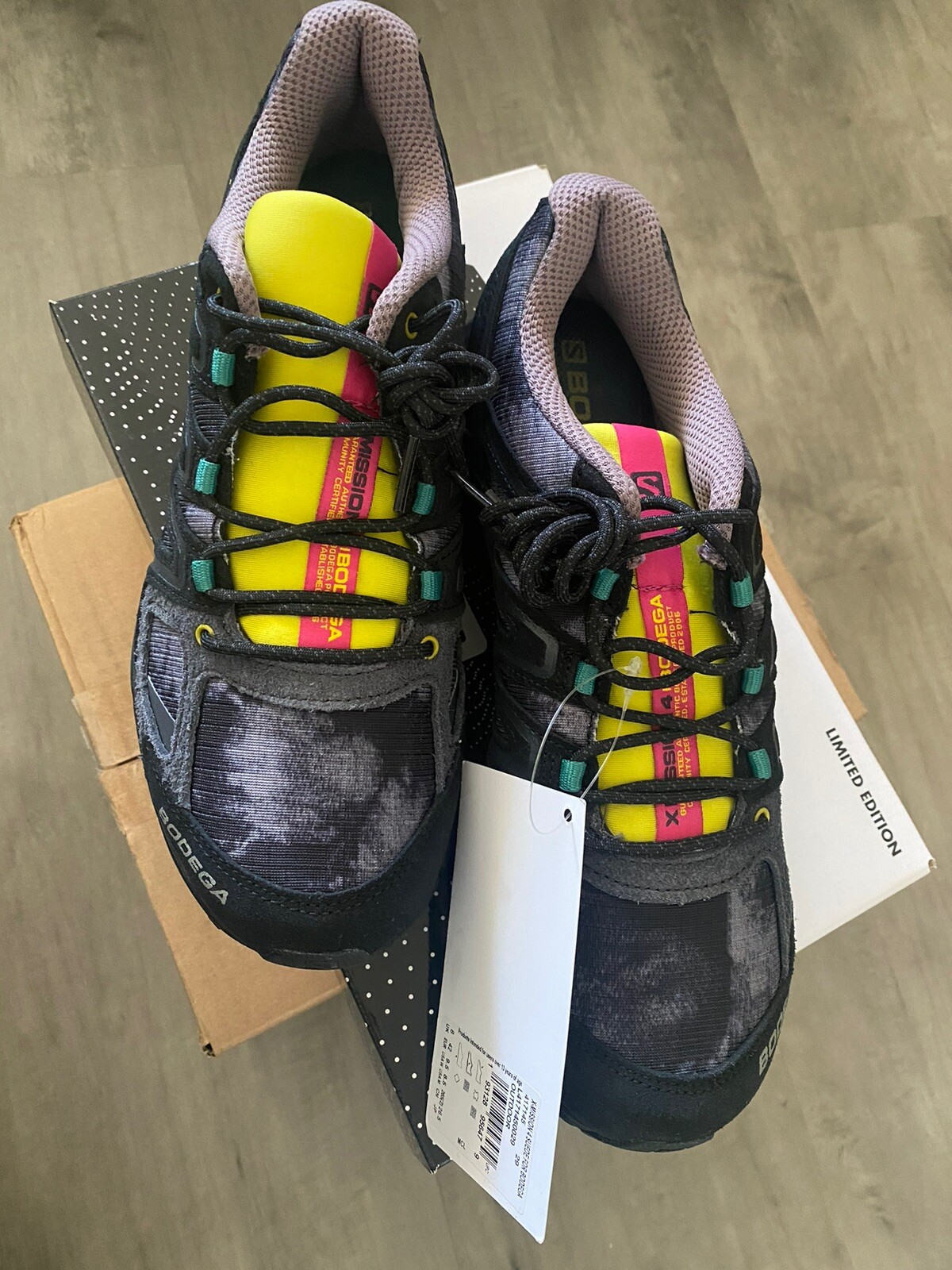 Scarpe da trail Salomon Bodega X Mission 4 scamosciate da uomo casual running 8 NUOVISSIME