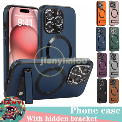 MagSafe Case Hülle Stoßfest kompatibel mit Für iPhone 15 14 Series mit Halterung