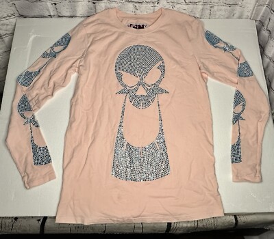 Slumpy Kev Adventures Billy & Mandy Rhinestones Grim Face Long Sleeve L Unisex