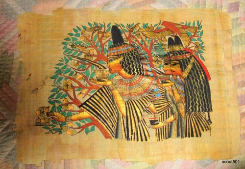 Lote 7 Pinturas Egipcias Vintage Surtidas Delta Papiro + Certificación de Fábrica - Imagen 3 de 9