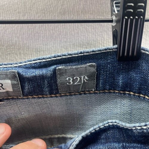 Pantalones de mezclilla BKE Hebilla Tyler pierna recta para hombre 32R elásticos puntadas blancas 1937 - Imagen 3 de 10