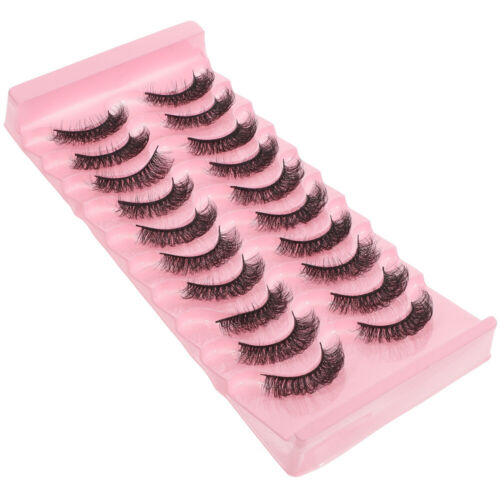  10 Pairs Women Makeup Tools False Eyelashes Fluffy Miss Fake - Picture 1 of 12