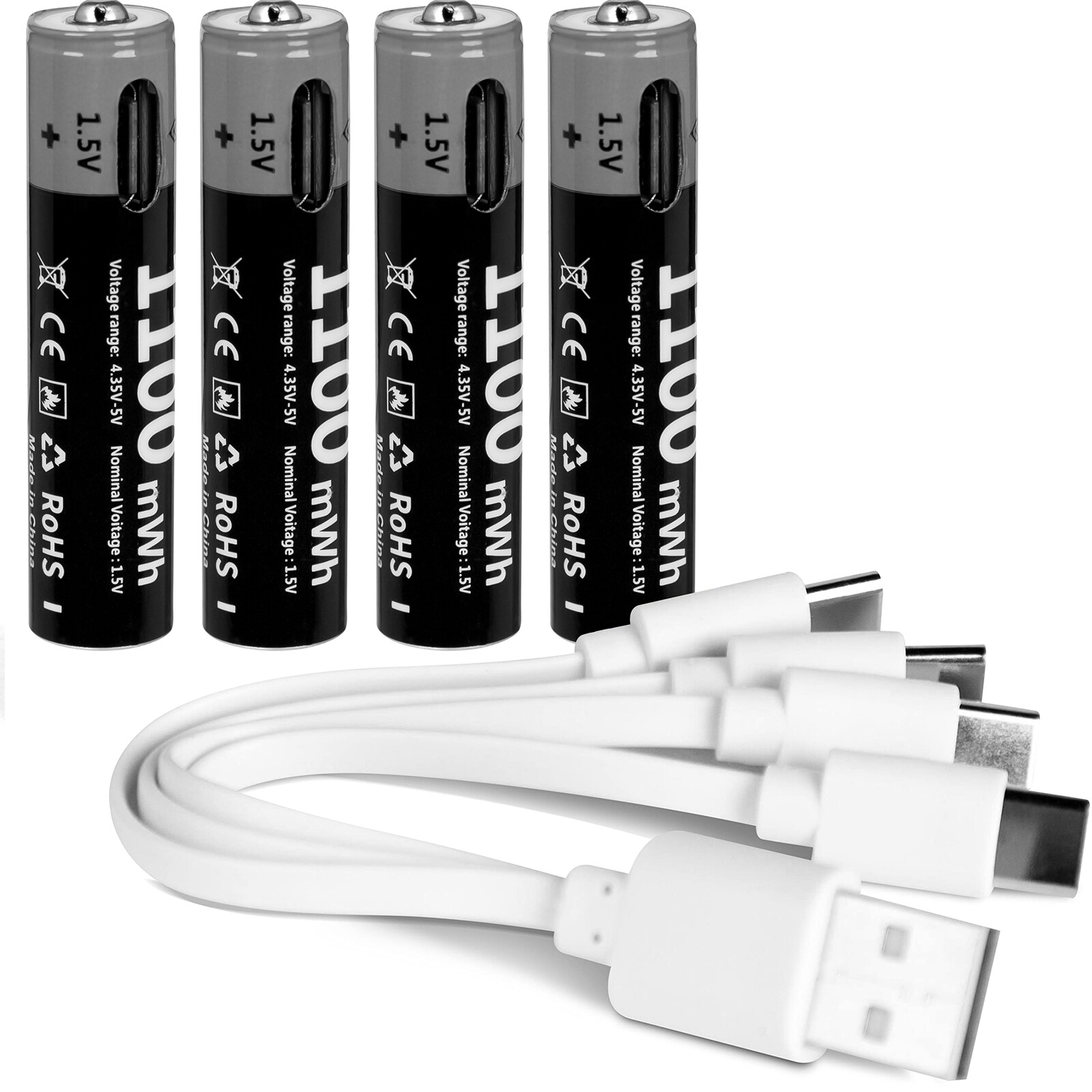 Rechargeable Batteries 1.5V / USB Battery Charger  Lot-image