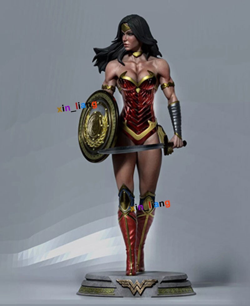 1/4 48CM Wonder Woman 3D Print Figure Model Kit Unpainted