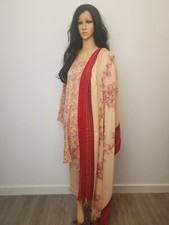 Pakistani Indian Shalwar Kameez Winter Women Stitched Size M/40 Desi Clothes