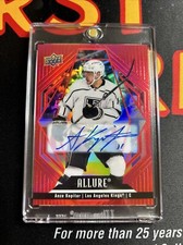 Anze Kopitar 2022-23 upper Deck Allure RED RAINBOW AUTO