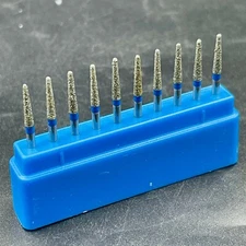 10pcs Dental Diamond Burs TR-S13 for Crown Cavity Preparation High Speed Burs