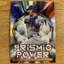 2021 Topps Chrome Baseball Wilson Contreras Prismic Power #PP-6 Chicago Cubs