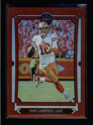 JIMMY GAROPPOLO 2019 PANINI LEGACY #88 RED PRIZMS PARALLEL #031/100 ...
