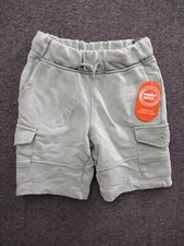 Wonder Nation Boys Green Terry Cargo Shorts Drawstring Closure M 8