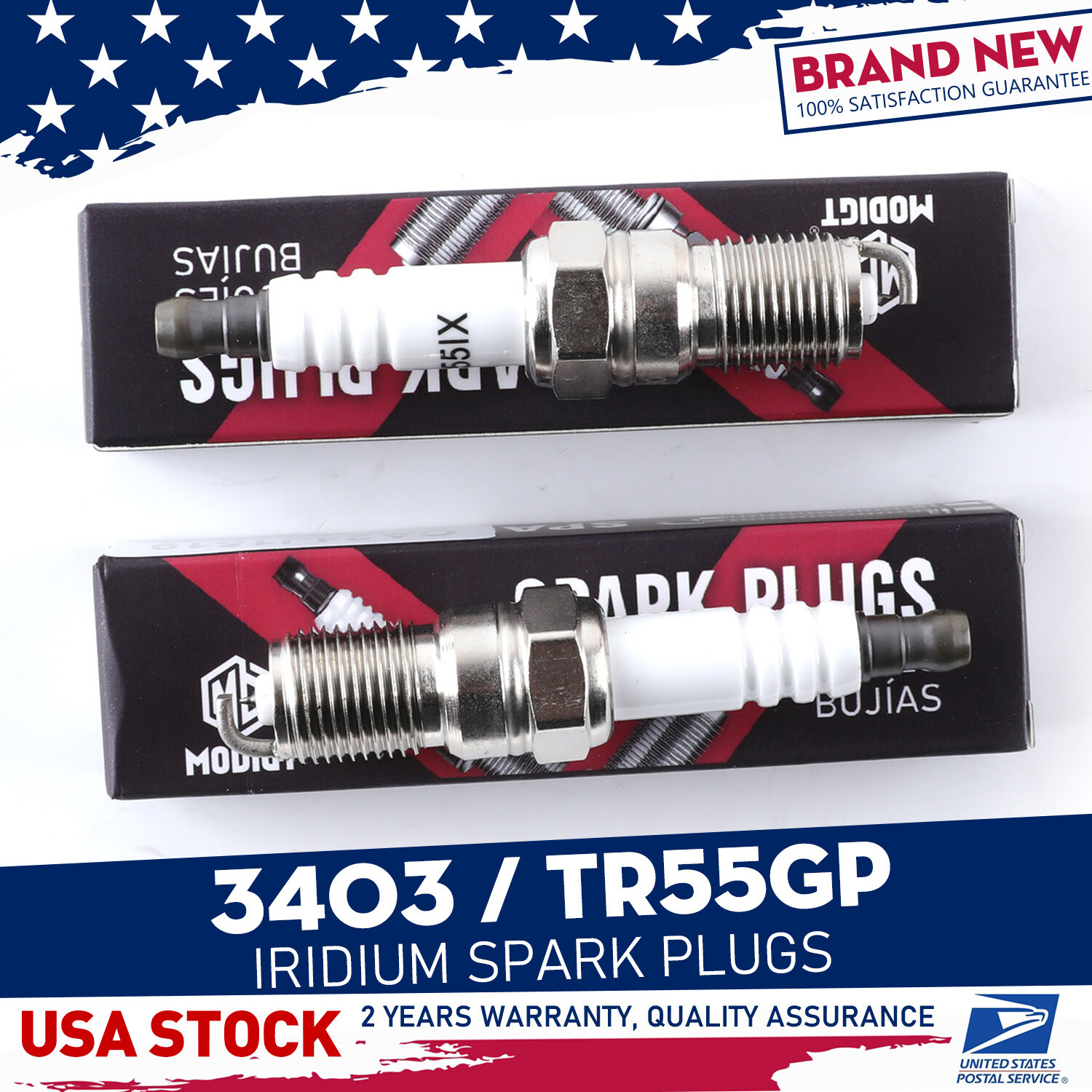 New Set of 8 Fit For NGK OEM Quality Iridium Genuine Spark Plug TR55GP/3403