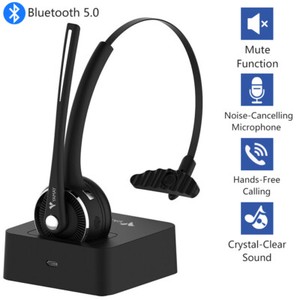 YAMAY Trucker Wireless Headset with Mic Bluetooth Headset for PC Cell Phones - Click1Get2 Mega Discount