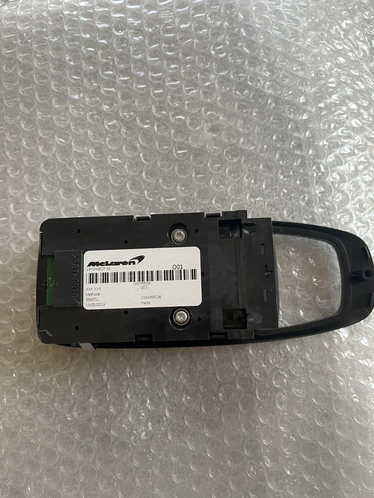 McLaren 570S 540C  Passenger Side Power Window Switch OEM 13M0434CP