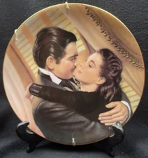 Vtg 1991 Plate Gone with the Wind Marry Me Scarlett Jennis Collectible & Hanger