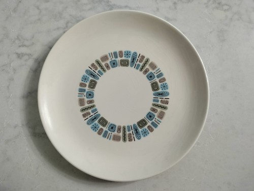 Set of 8 Canonsburg Dura Gloss Temporama Atomic MCM ~10" Dinner Plates - Picture 12 of 23