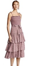 TORY BURCH BRAND NEW WITH TAGS TIERED RED FLORAL DRESS SIZE L