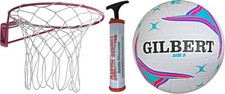 Gilbert Academy Wall Mounted Netball Ring Starter Set (Size 5)