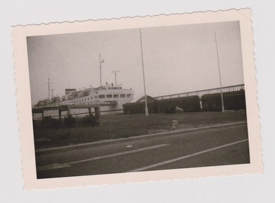 altes Foto  ️ Fähre Zug Puttgarden 1953 selten