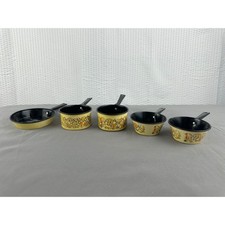 Small Mini Kid Toy Play Tin Mushroom Kitchen Pots And Pans Vintage 60s 70s Retro