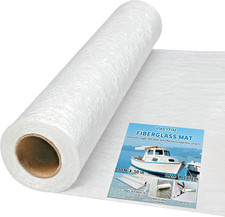 Fiberglass Mat 50 in X 30 Ft, 125 Sq Ft Fiberglass Chopped Strand Mat Resin boat