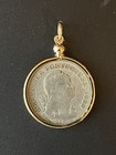 1929 Portugal 1 Escudo Coin housed in Gold Colored Bezel — photo 1