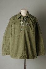 VTG 60s Otavan Lace Up Pullover Smock Jacket Size C-3