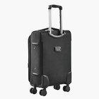 28-Inch Softside Expandable Luggage with Spinner Wheels Checked Suitcase Black