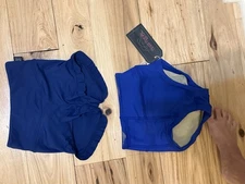 Tiger Friday Dancewear Navy Filly Shorts CXL & Matrix Booties Briefs Size AXS