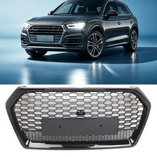 Gloss Black Front Bumper Radiator Grille For Audi Q5 2018-2020 Bumper Grlil