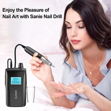 Professional Electric Nail Drill Machine Low Noise Sander File Portable 
