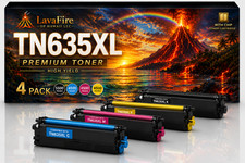 NEW Brother Toner TN635XL / TN635 Black / Color High Yield 4-Pack