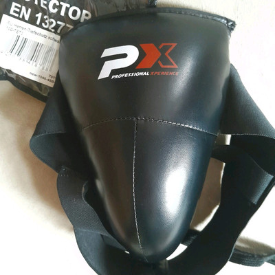 Tiefschutz PX  Tested Protector L  schwarz PU  2 mal benutzt