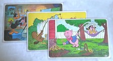 Set of 3 Vintage 1976 Pepsi Warner Brothers Kids Placemats Porky Pig Daffy Duck