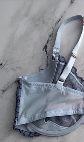 Victoria's Secret Bra Dream Angels Blue Unlined Uplift w/ Sling Boho Floral