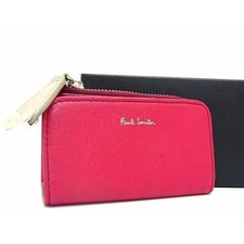 Paul Smith Heart 4-Row Key & Coin Holder Pink