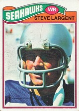 1977 Topps #177 Steve Largent Vintage Seahawks Rookie Football Card RC. rookie card picture