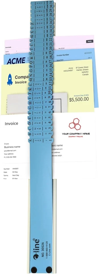 C-Line All-Purpose Document Sorter, 2.5 x 23.5 Inch, Blue model - (30526) - Image 3 of 4