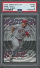 2019 Topps Stadium Club Warp Speed #WS9 Mike Trout Mint PSA 9