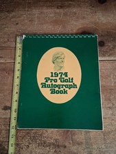 1974 PGA Autograph Book By Bill Bates Arnold Palmer Jack Nicklaus 