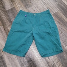 Vintage 80s Hobie Surf Skate Chino Shorts Inseam Blue/Green Men  s Size Large