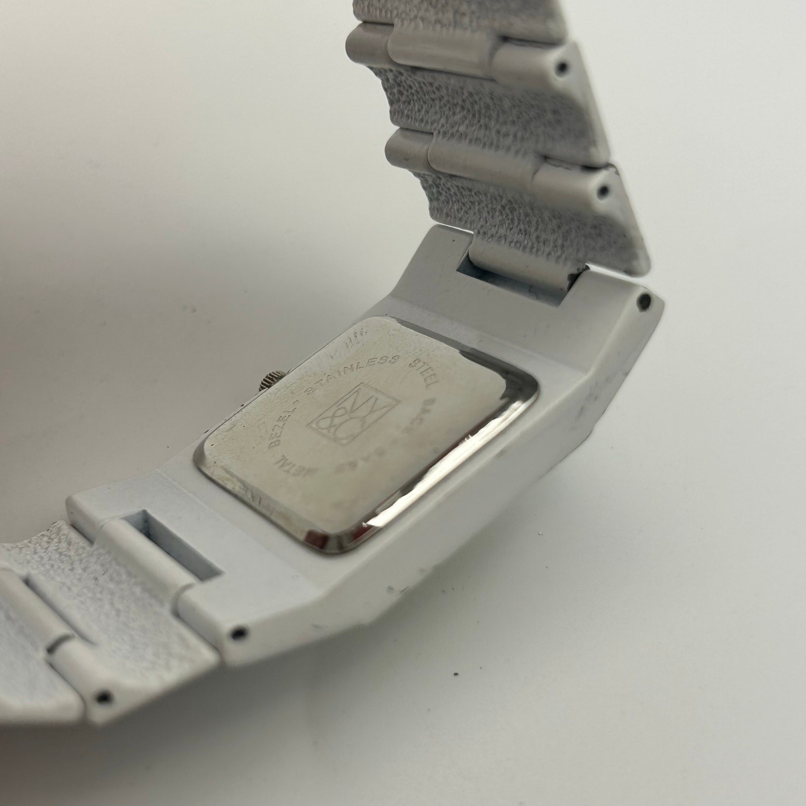 New York & Company White Studded Quartz Watch Working New Battery image 7