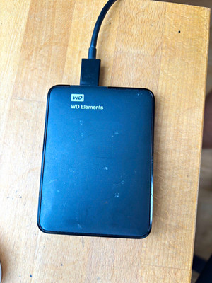 Western Digital WD Elements 1 TB USB tragbare externe Festplatte schwarz